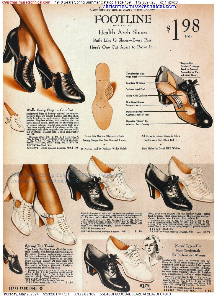 1940 Sears Spring Summer Catalog, Page 159