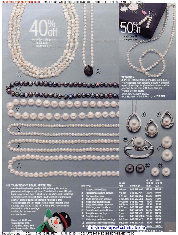 2008 Sears Christmas Book (Canada), Page 111