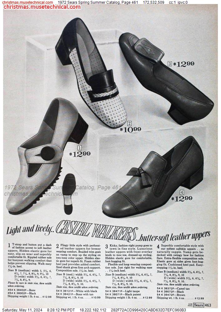 1972 Sears Spring Summer Catalog, Page 461