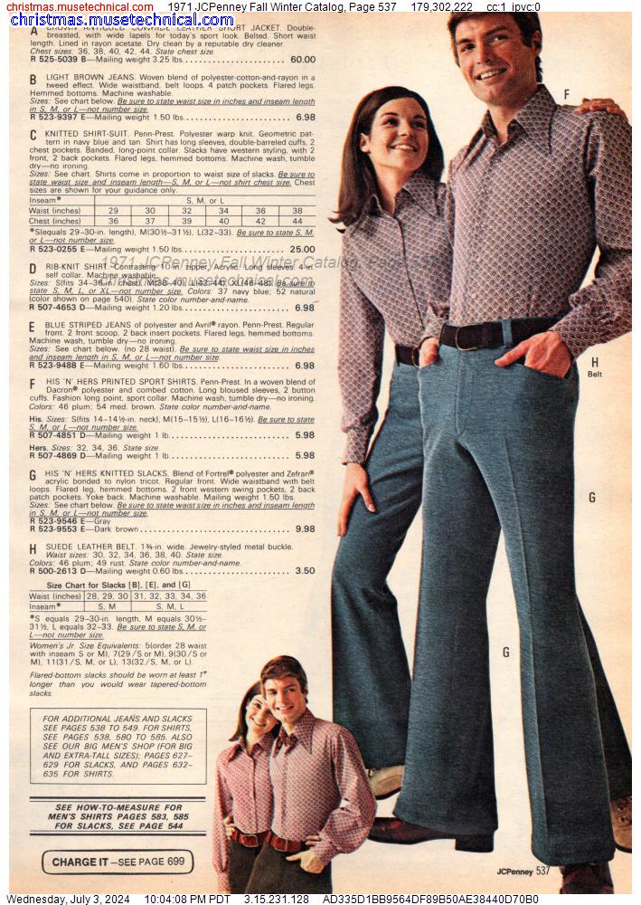 1971 JCPenney Fall Winter Catalog, Page 537