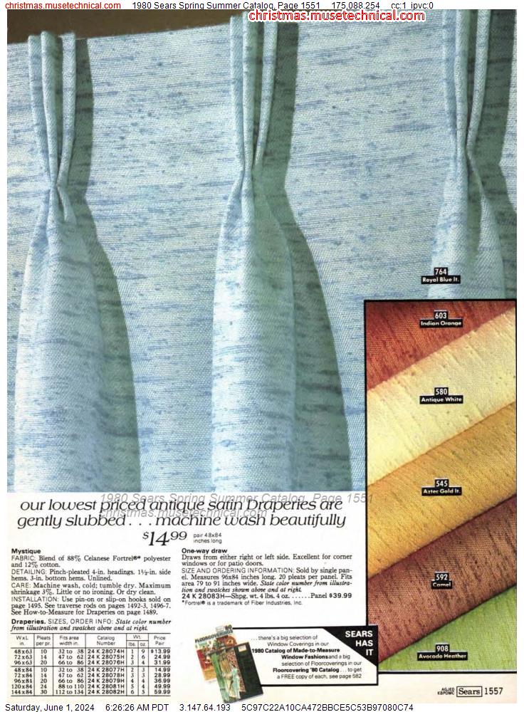 1980 Sears Spring Summer Catalog, Page 1551