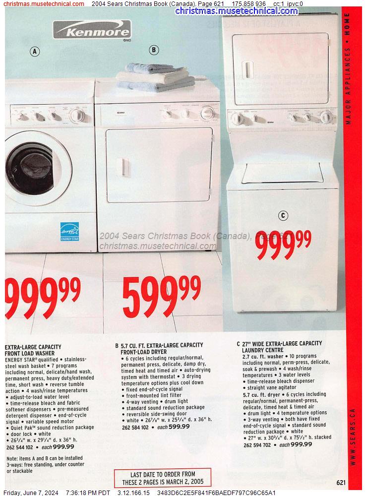 2004 Sears Christmas Book (Canada), Page 621