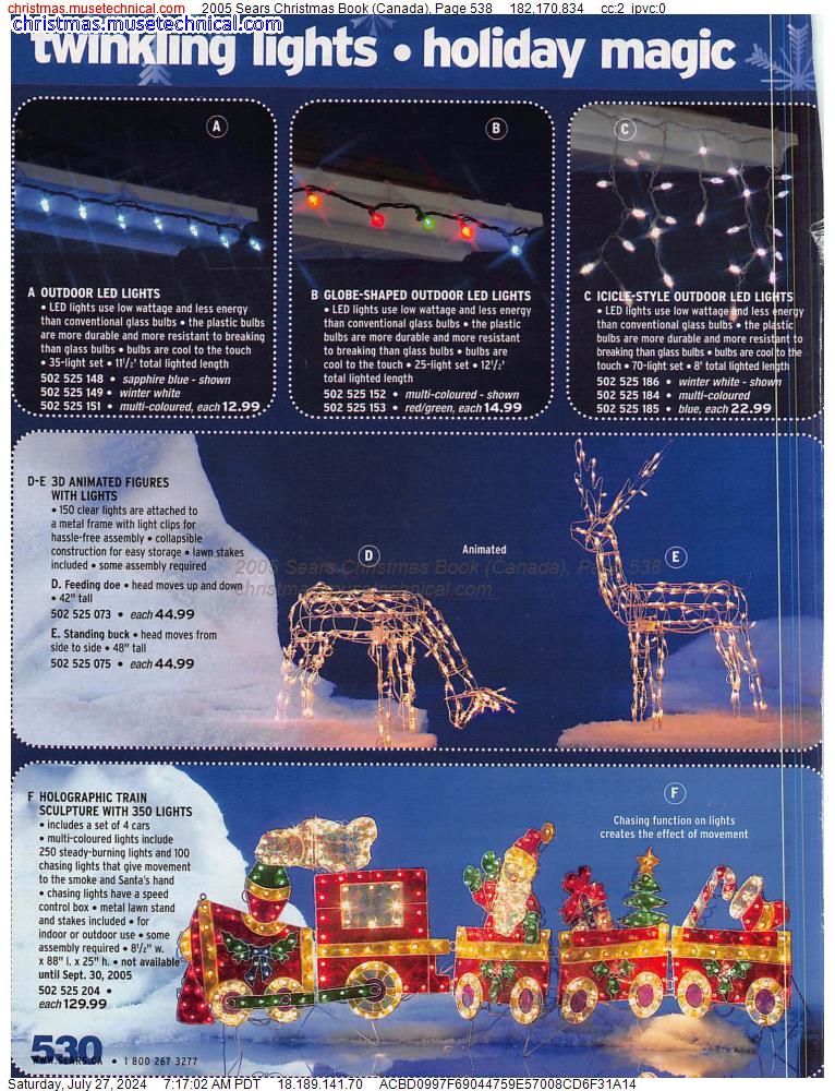 2005 Sears Christmas Book (Canada), Page 538