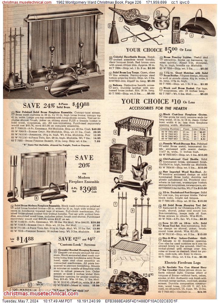 1962 Montgomery Ward Christmas Book, Page 226