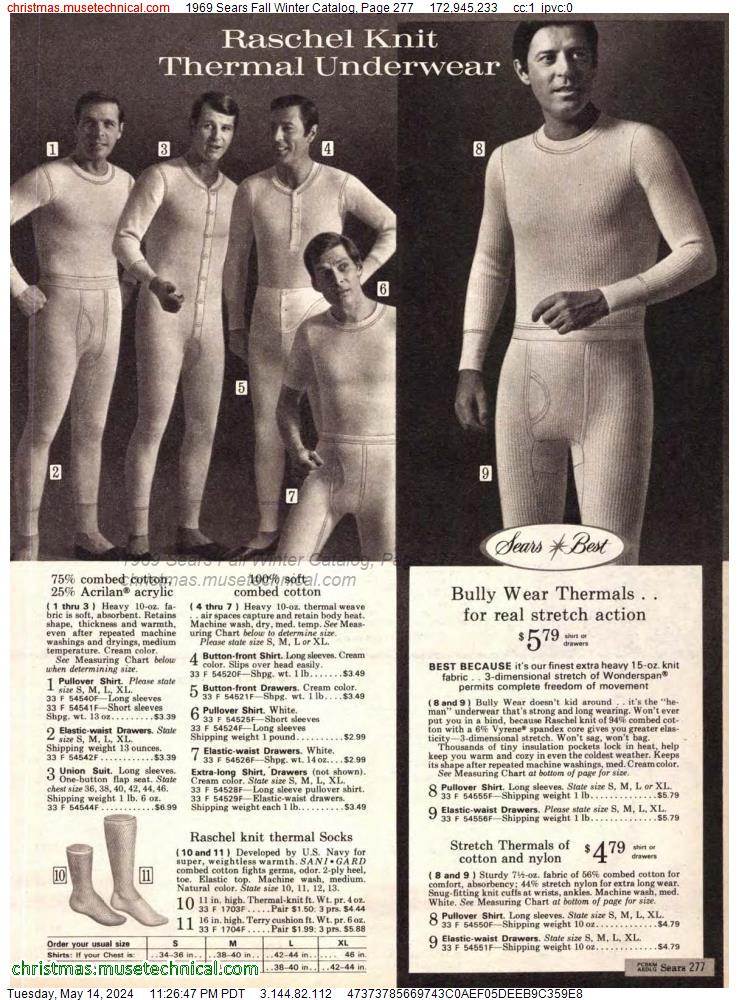 1969 Sears Fall Winter Catalog, Page 277