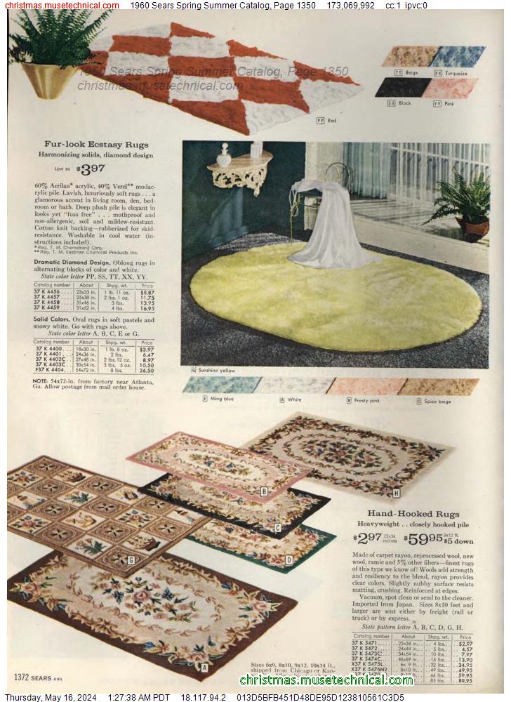 1960 Sears Spring Summer Catalog, Page 1350