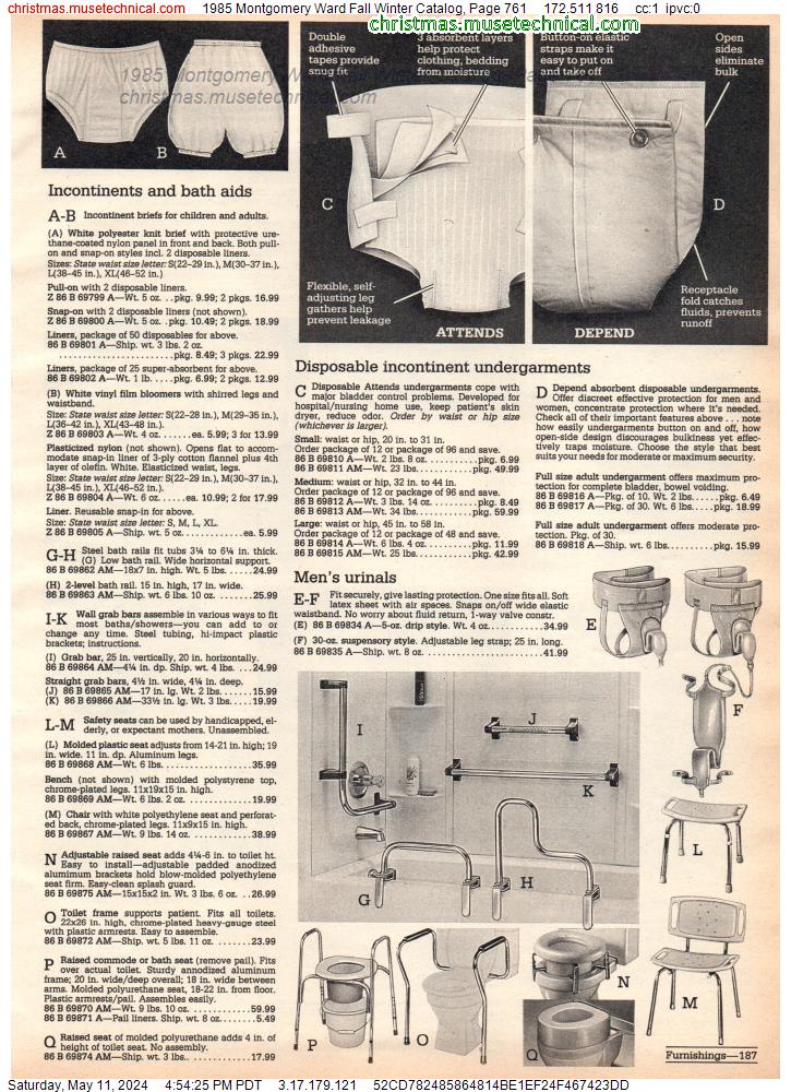 1985 Montgomery Ward Fall Winter Catalog, Page 761