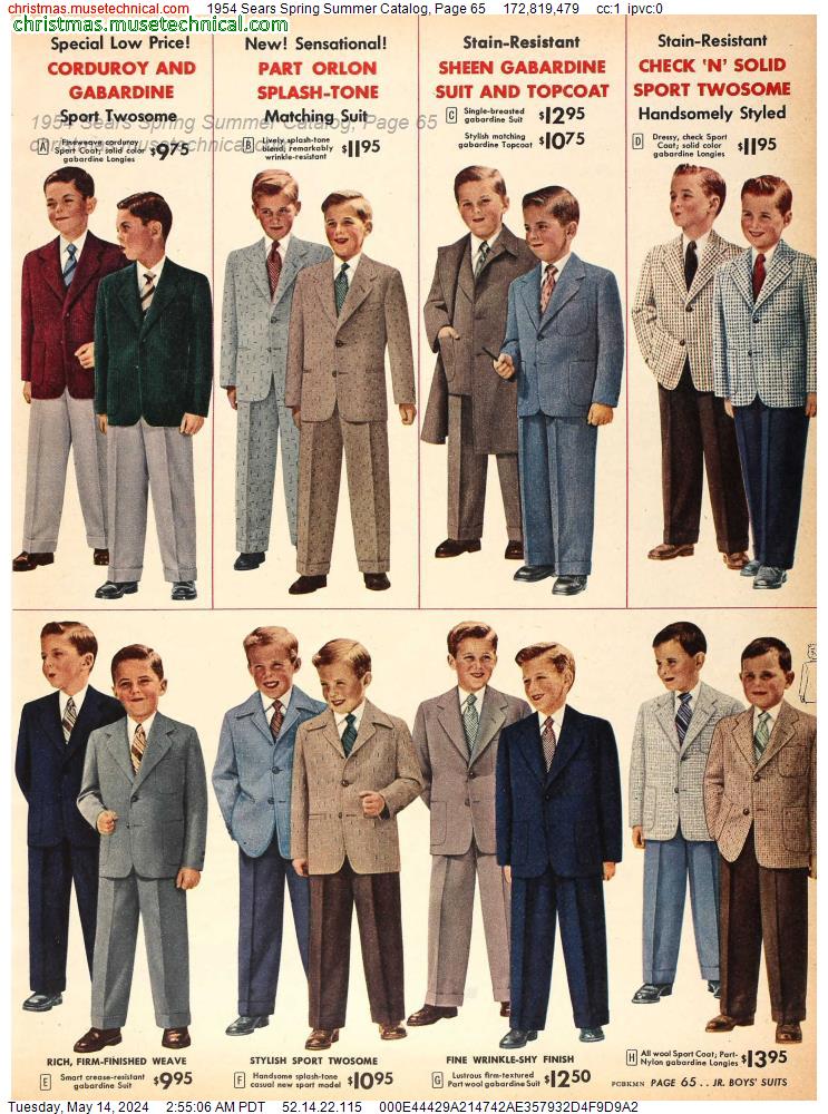 1954 Sears Spring Summer Catalog, Page 65