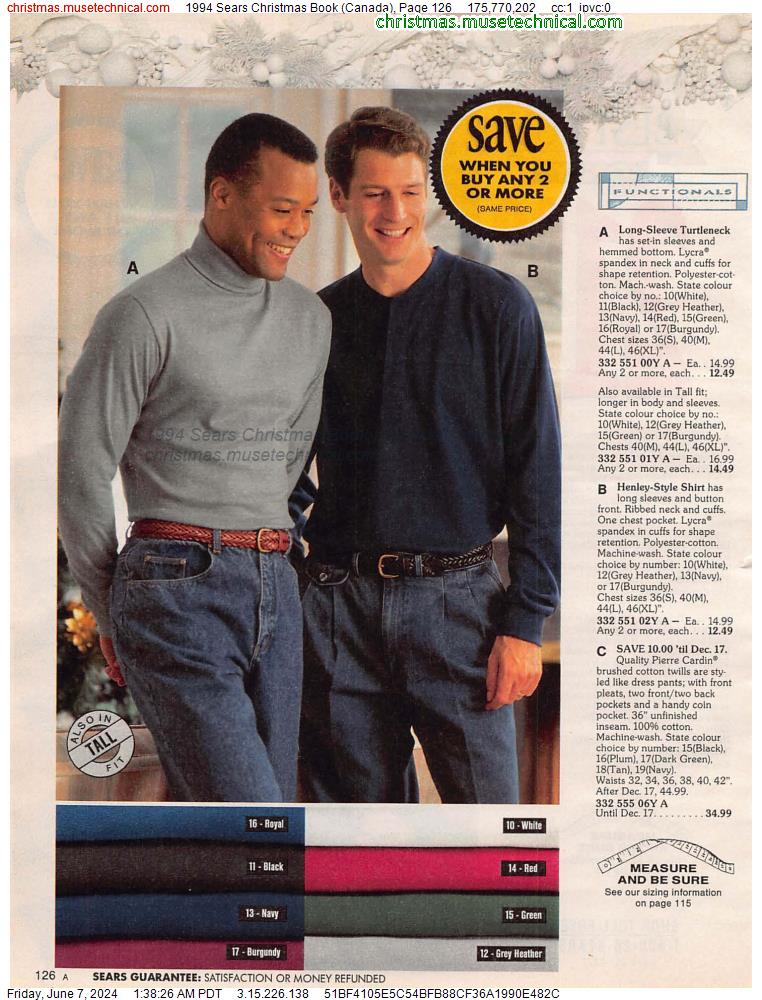 1994 Sears Christmas Book (Canada), Page 126