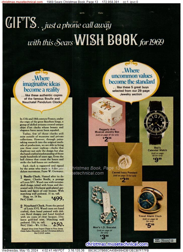 1969 Sears Christmas Book, Page 13
