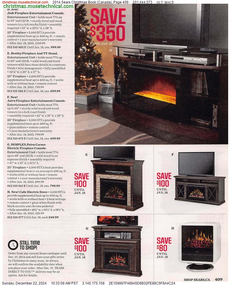 2014 Sears Christmas Book (Canada), Page 409