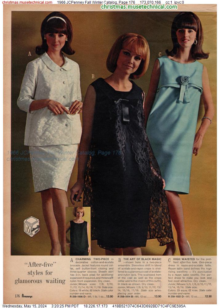 1966 JCPenney Fall Winter Catalog, Page 176