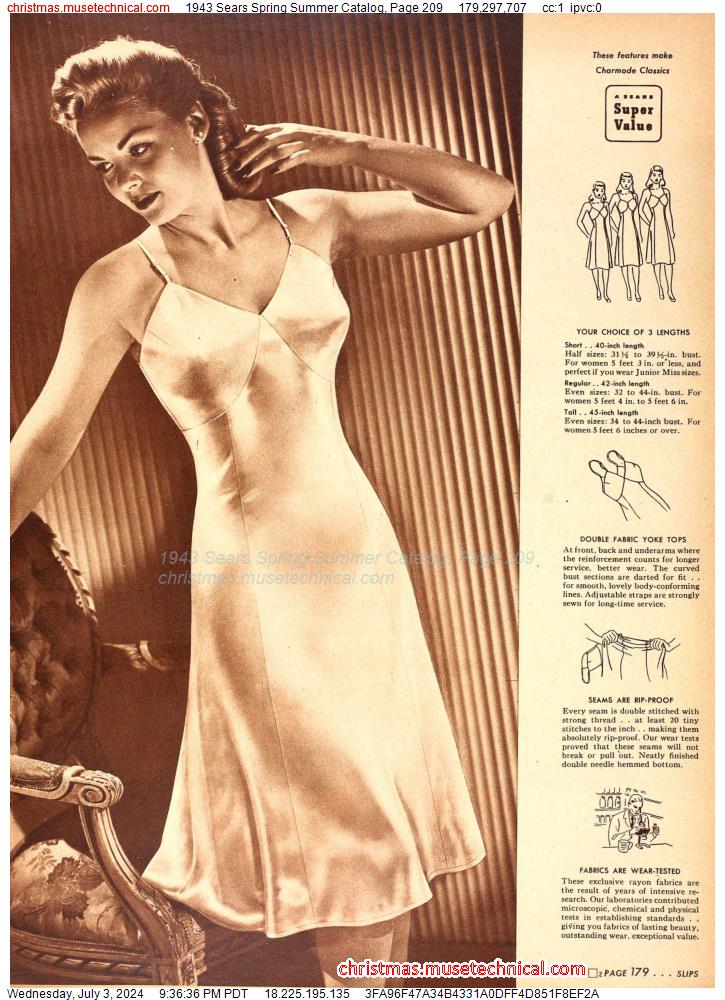 1943 Sears Spring Summer Catalog, Page 209