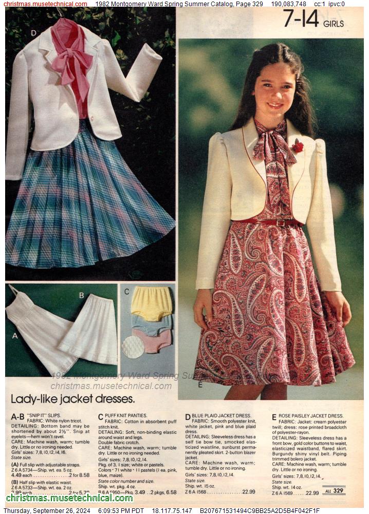 1982 Montgomery Ward Spring Summer Catalog, Page 329