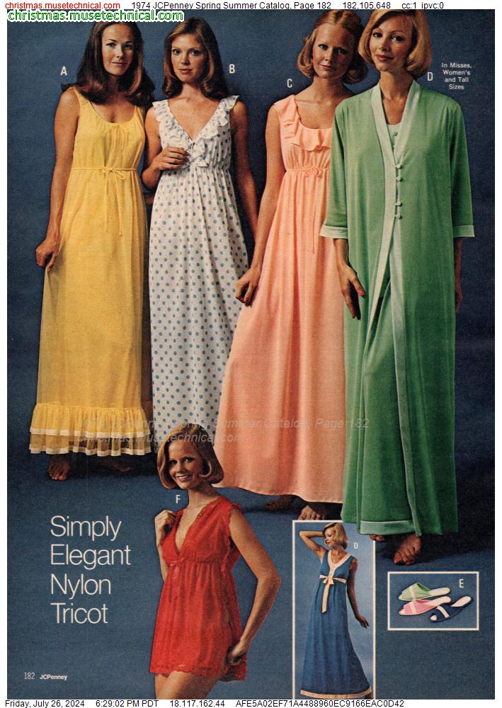 1974 JCPenney Spring Summer Catalog, Page 182