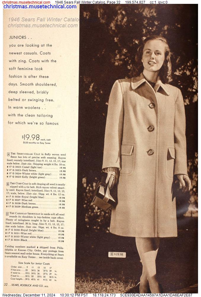 1946 Sears Fall Winter Catalog, Page 32