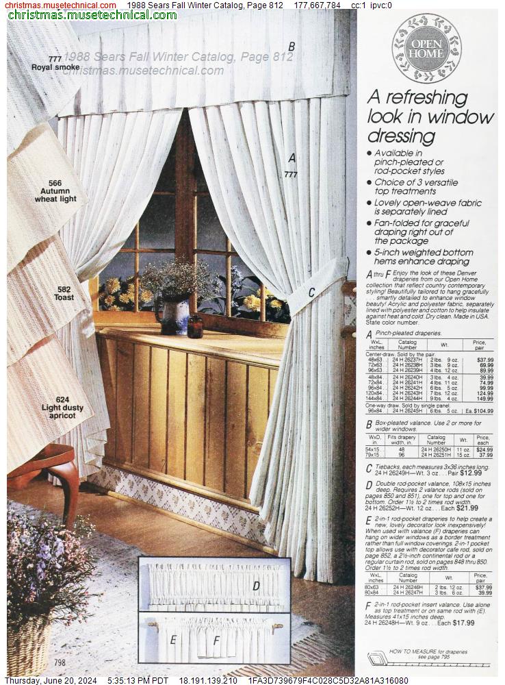 1988 Sears Fall Winter Catalog, Page 812