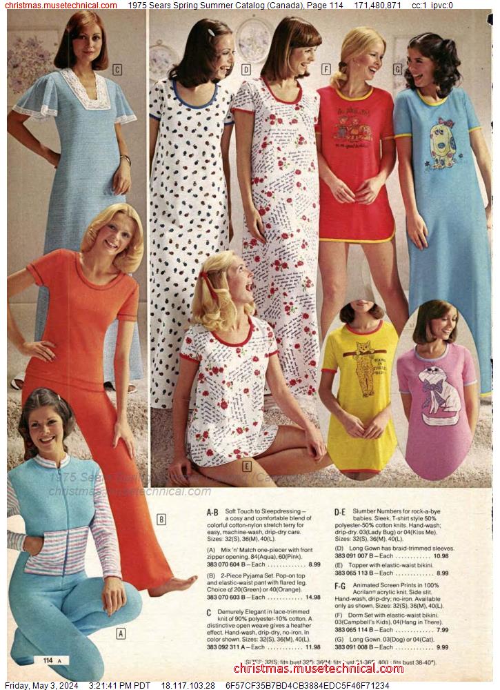1975 Sears Spring Summer Catalog (Canada), Page 114