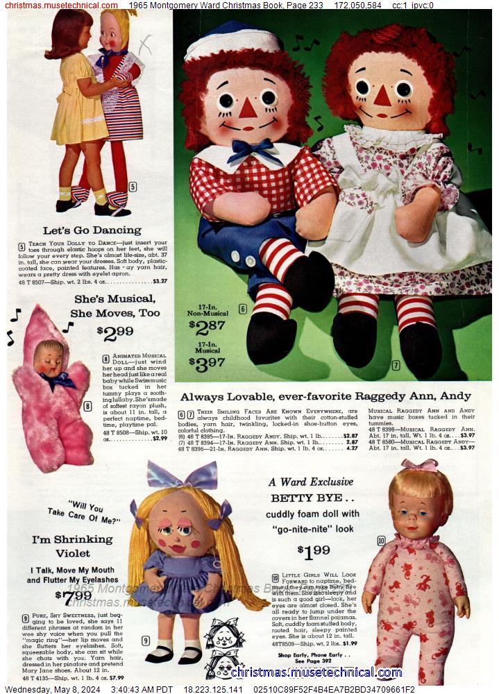 1965 Montgomery Ward Christmas Book, Page 233