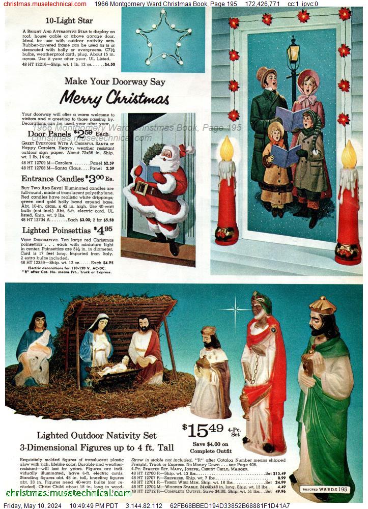 1966 Montgomery Ward Christmas Book, Page 195