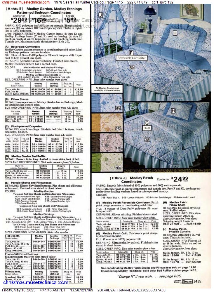 1978 Sears Fall Winter Catalog, Page 1415