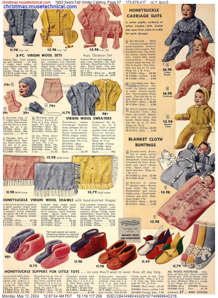 1950 Sears Fall Winter Catalog, Page 37