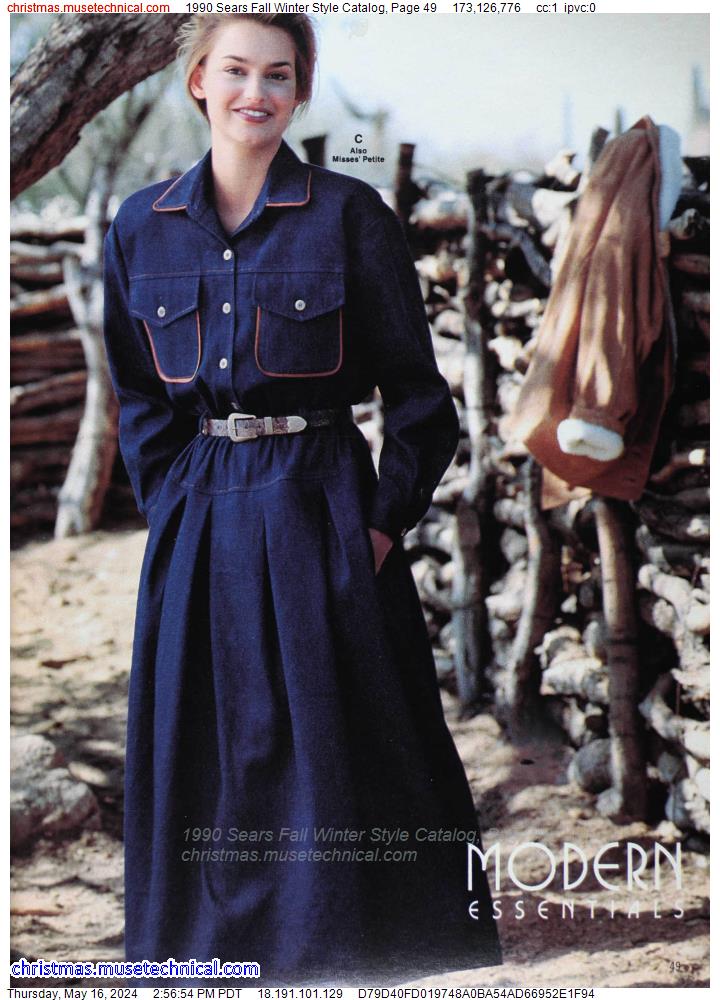 1990 Sears Fall Winter Style Catalog, Page 49
