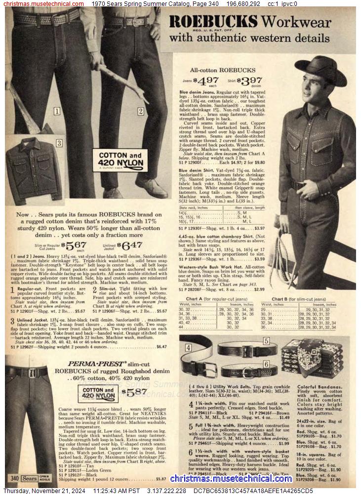 1970 Sears Spring Summer Catalog, Page 340