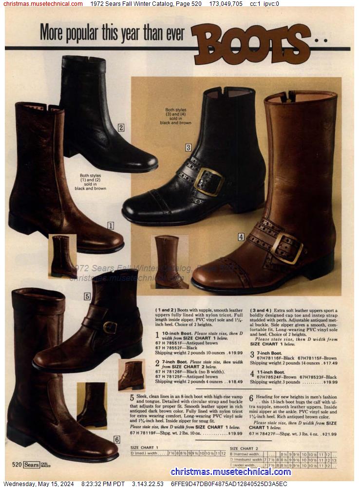 1972 Sears Fall Winter Catalog, Page 520