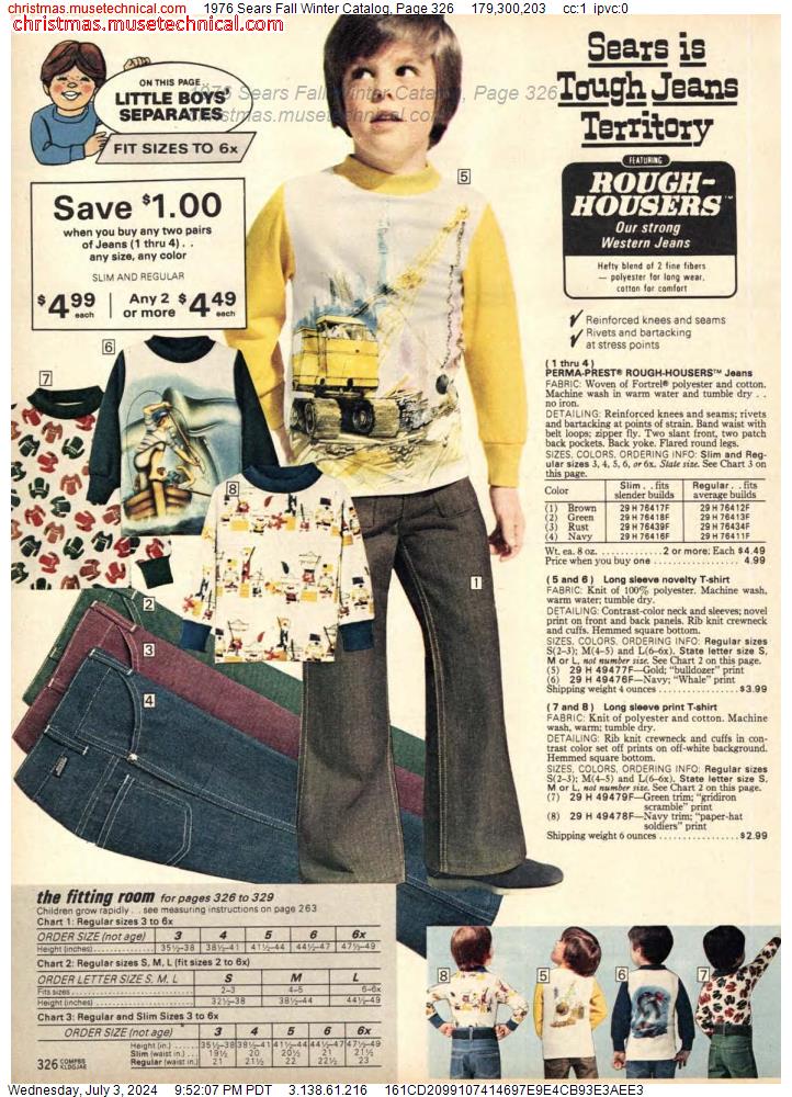 1976 Sears Fall Winter Catalog, Page 326