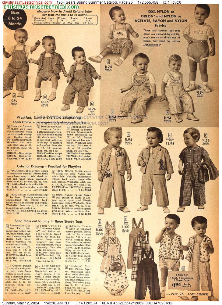 1954 Sears Spring Summer Catalog, Page 25