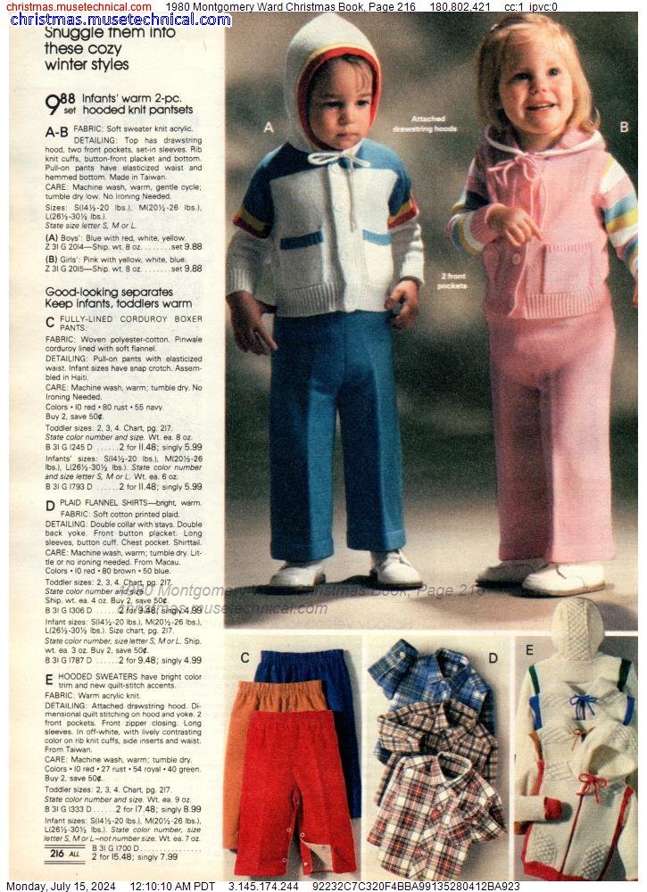 1980 Montgomery Ward Christmas Book, Page 216