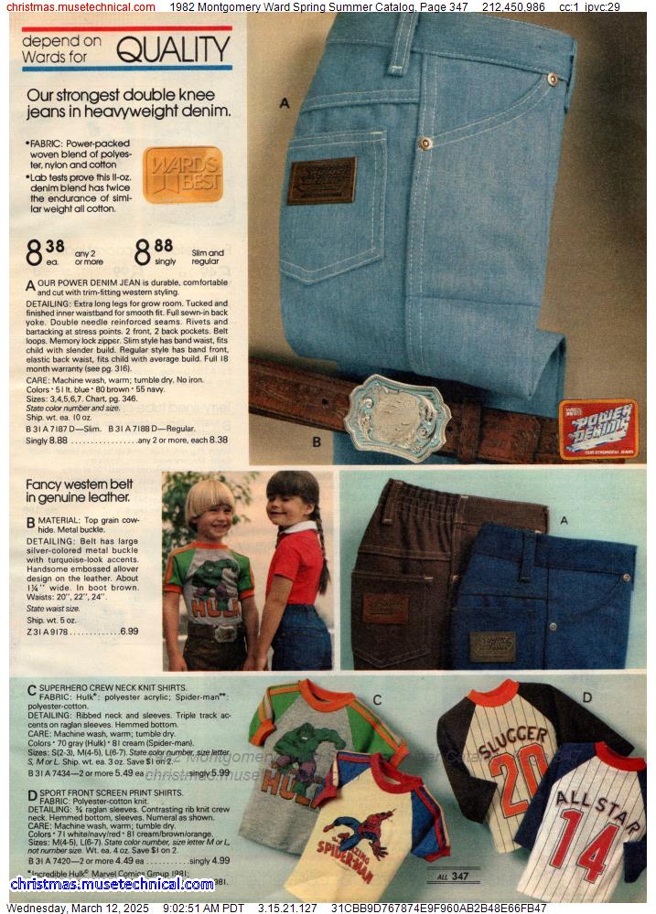 1982 Montgomery Ward Spring Summer Catalog, Page 347