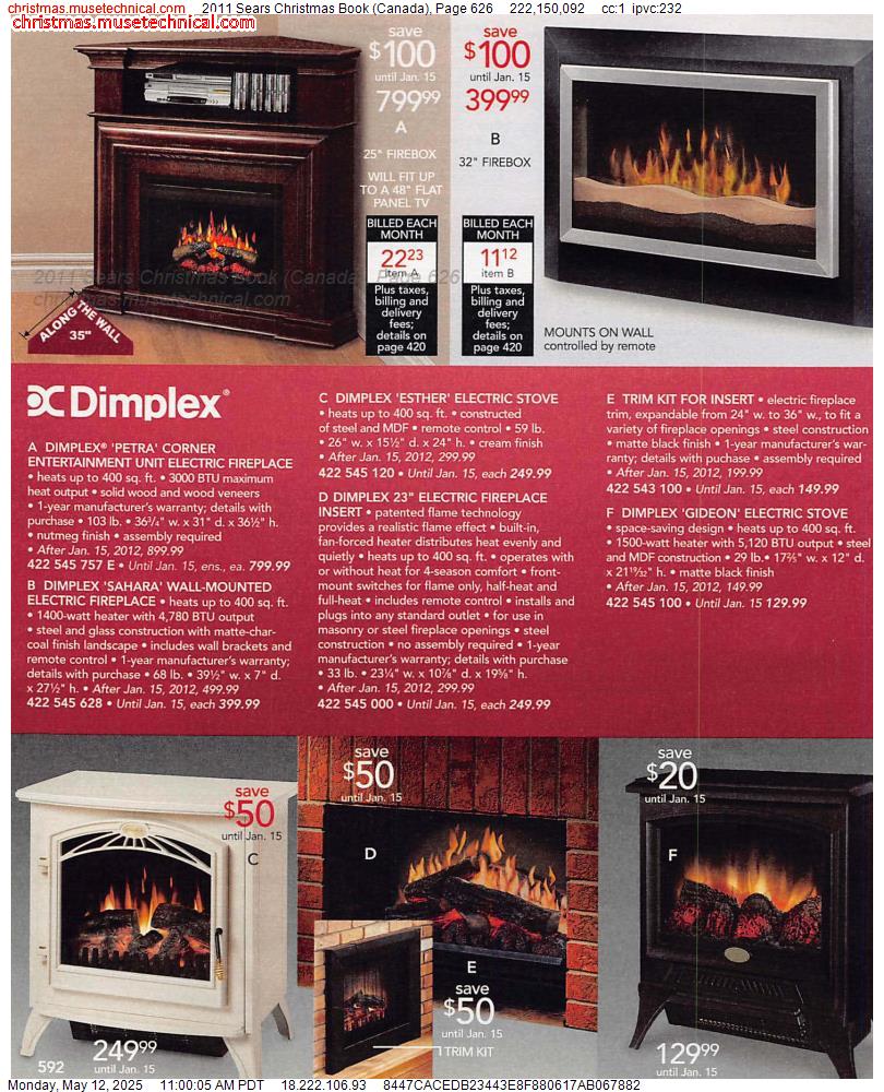 2011 Sears Christmas Book (Canada), Page 626