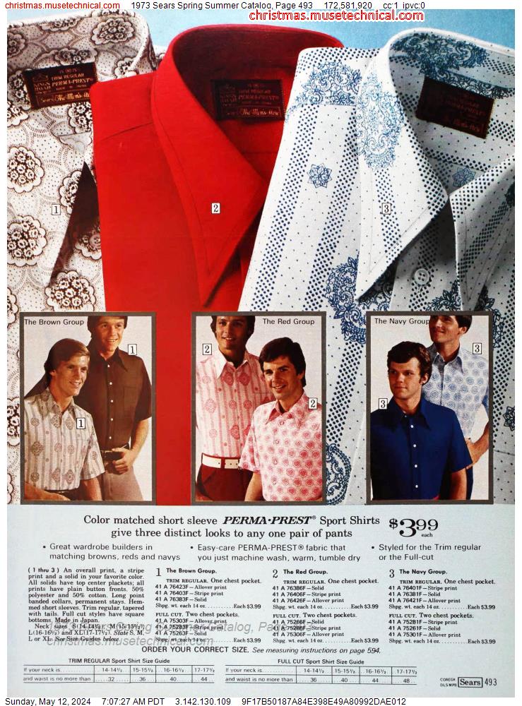 1973 Sears Spring Summer Catalog, Page 493