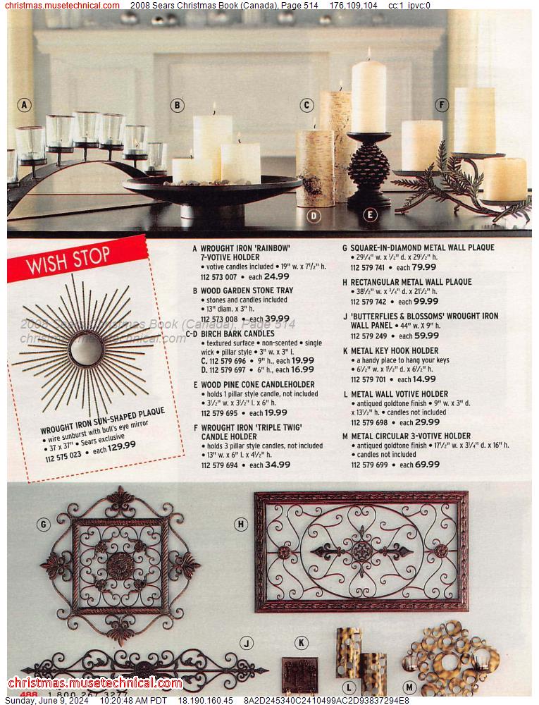 2008 Sears Christmas Book (Canada), Page 514
