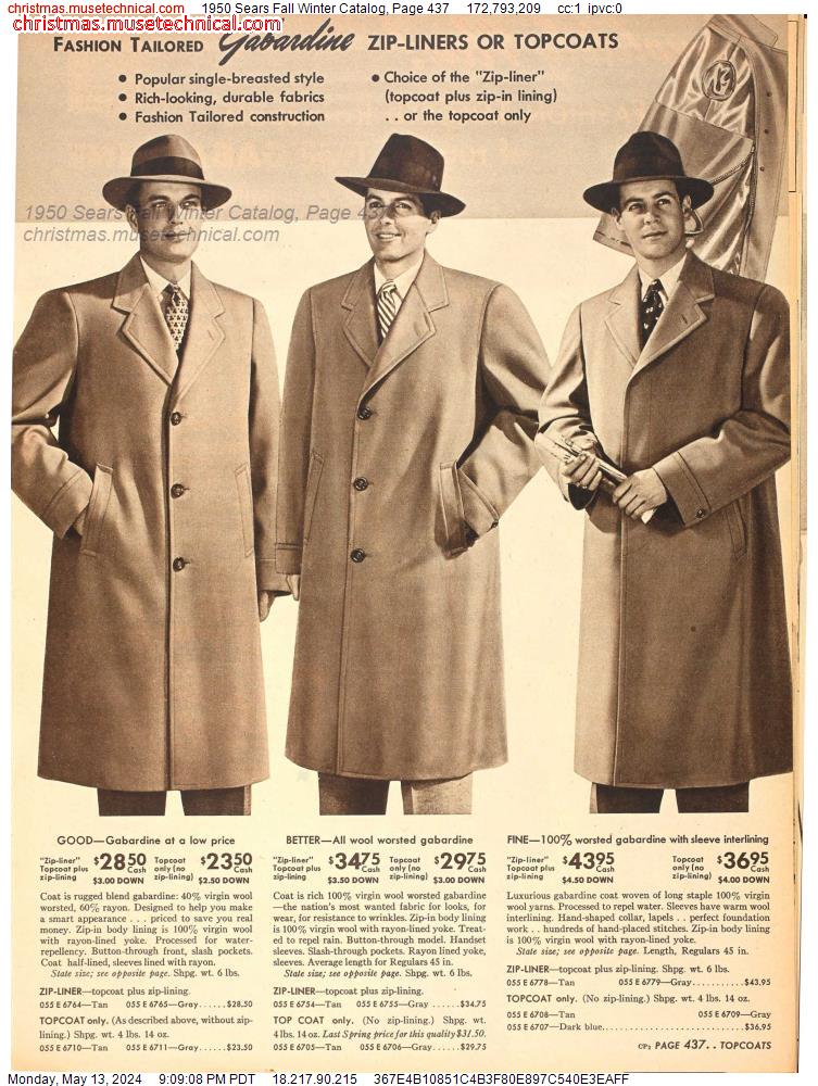 1950 Sears Fall Winter Catalog, Page 437