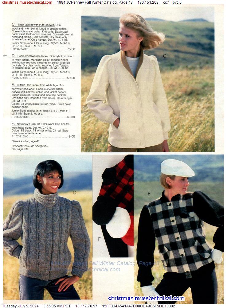 1984 JCPenney Fall Winter Catalog, Page 43