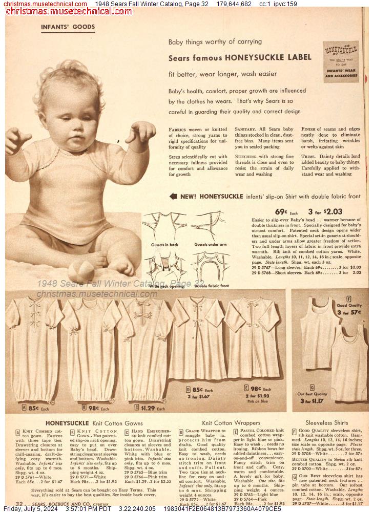 1948 Sears Fall Winter Catalog, Page 32