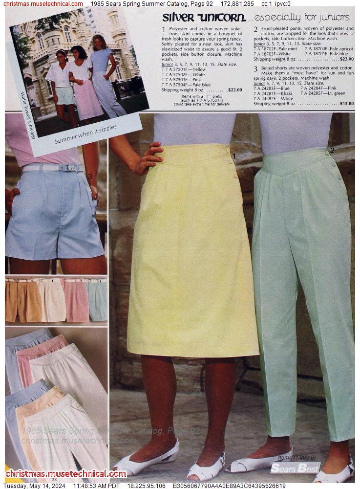 1985 Sears Spring Summer Catalog, Page 92