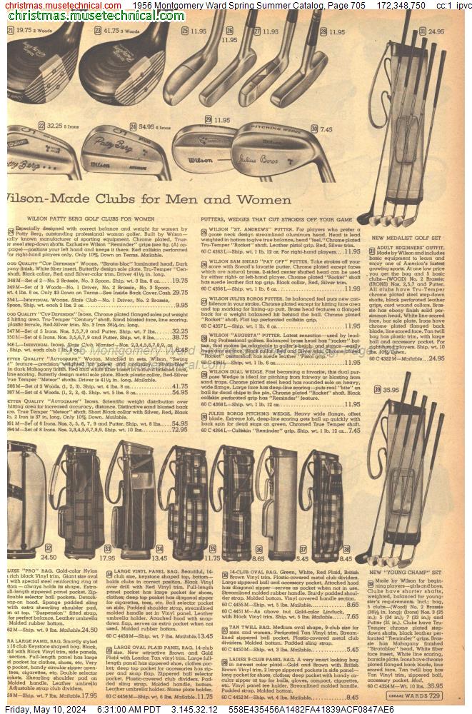 1956 Montgomery Ward Spring Summer Catalog, Page 705