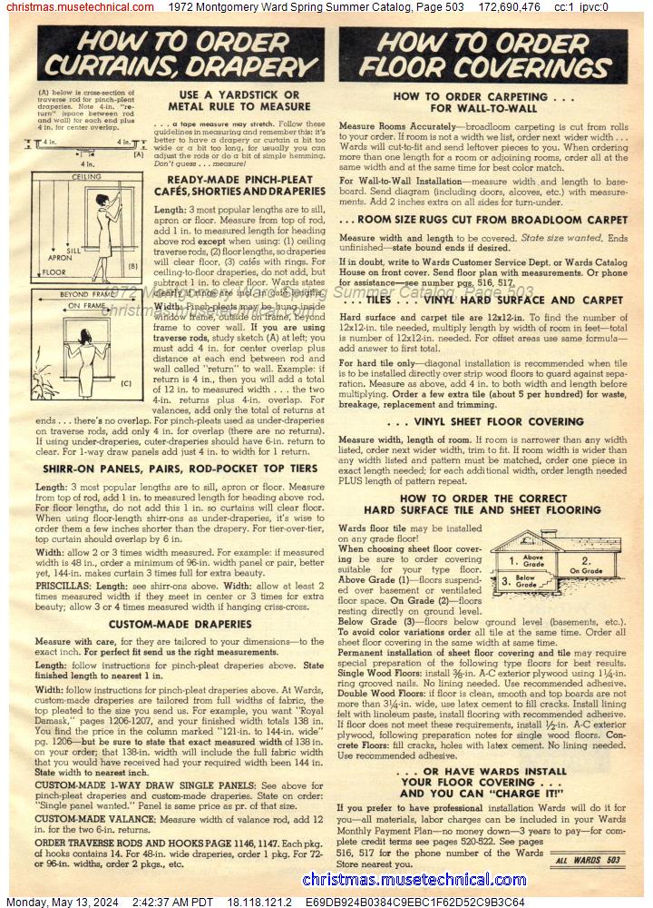 1972 Montgomery Ward Spring Summer Catalog, Page 503