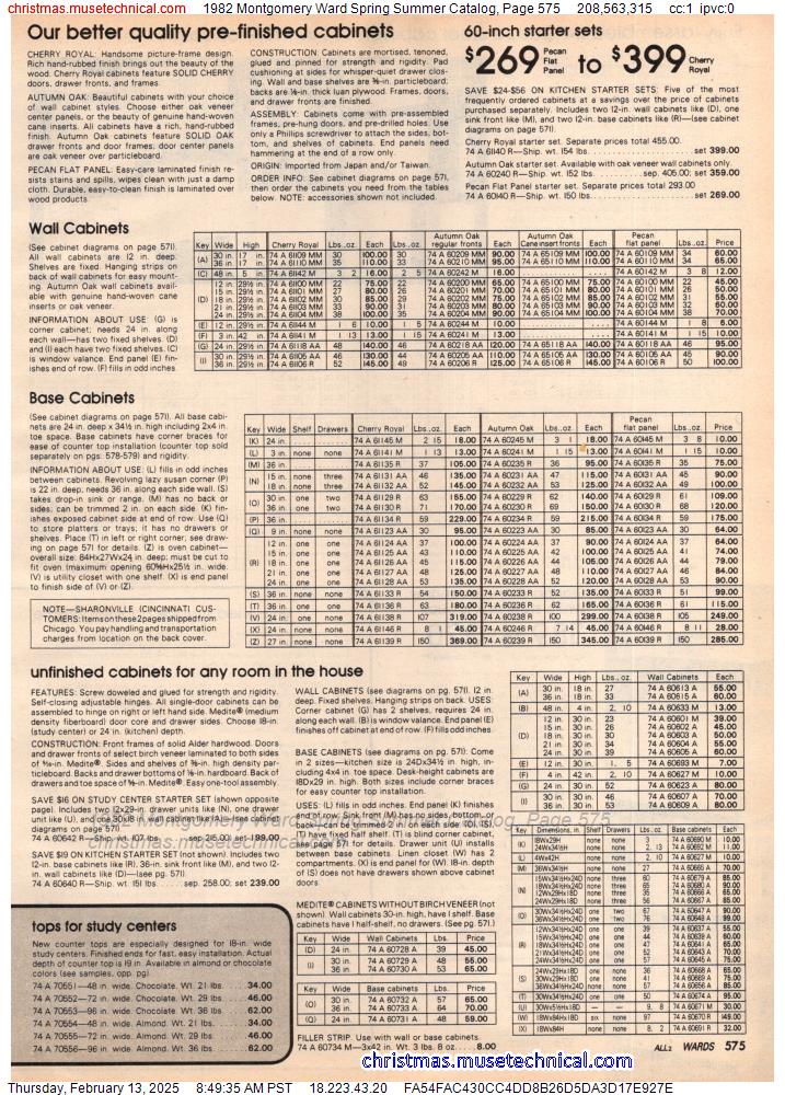 1982 Montgomery Ward Spring Summer Catalog, Page 575