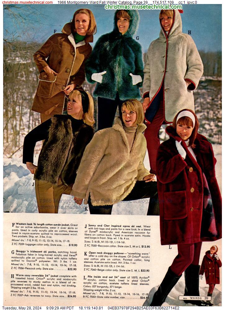 1966 Montgomery Ward Fall Winter Catalog, Page 39