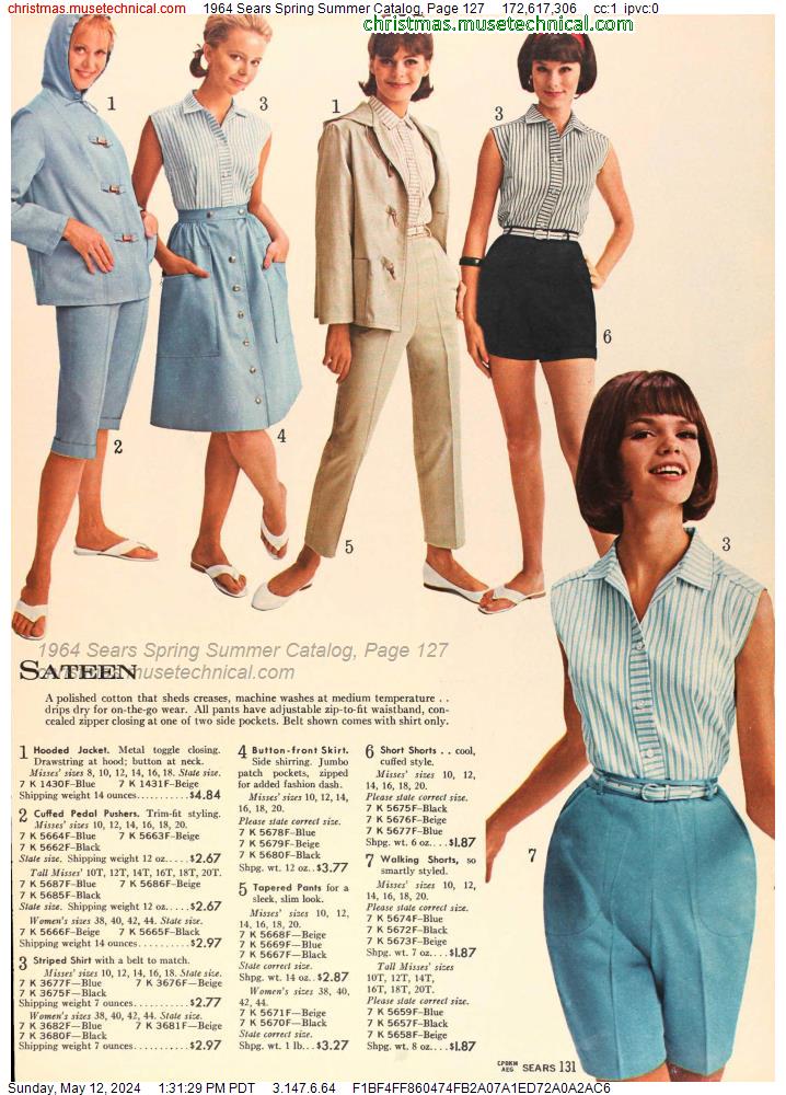 1964 Sears Spring Summer Catalog, Page 127