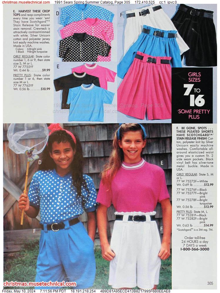 1991 Sears Spring Summer Catalog, Page 305