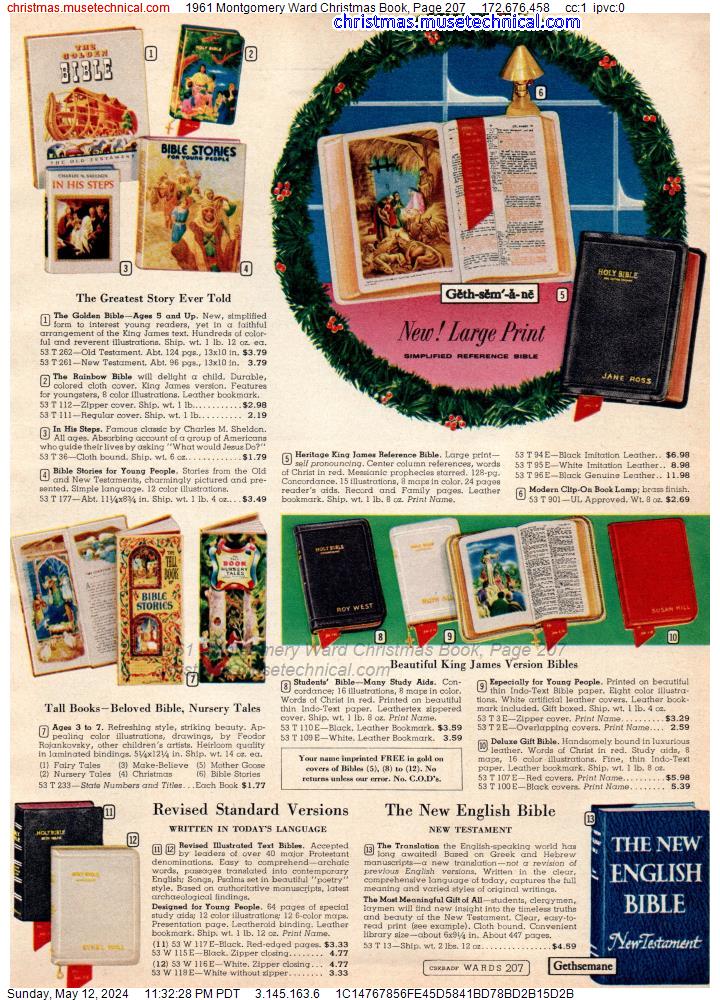 1961 Montgomery Ward Christmas Book, Page 207