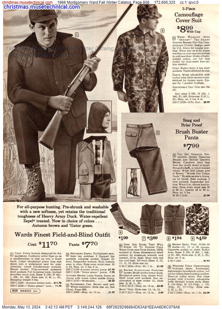 1966 Montgomery Ward Fall Winter Catalog, Page 808
