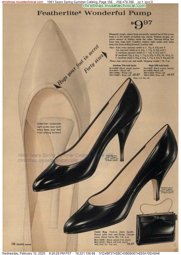 1961 Sears Spring Summer Catalog, Page 156