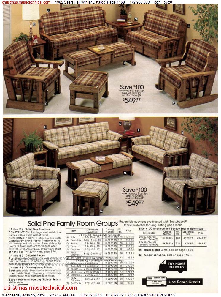 1982 Sears Fall Winter Catalog, Page 1458